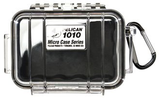 1010 MICRO CASE/Red with clear lid, Includes: Rubber Liner, Stainless Steel Hardware and Carabiner, Interior Dimensions: 4.37 x 2.87 x 1.68, Exterior Dimensions: 5 7/16 x 4 1/6 x 2 1/8, Water Resistant, Crushproof, and Dust Proof