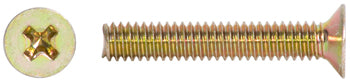 PHILLIPS FLAT HEAD SCREW/Carbon steel plated, 8-32, 1