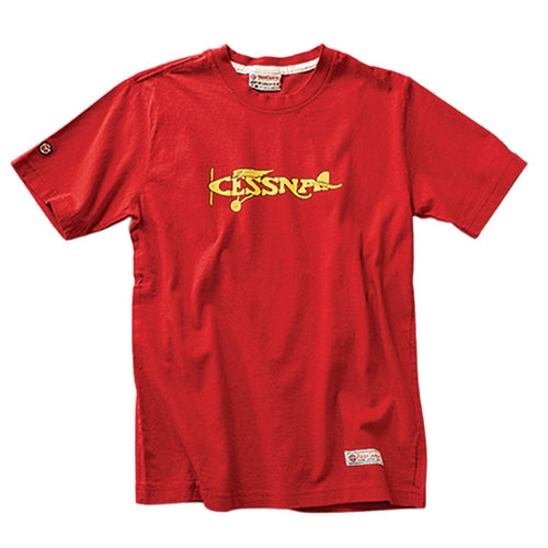 CESSNA PLANE T-SHIRT/heritage red/short sleeve/small