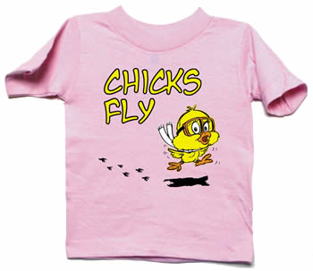 CHICKS FLY T-SHIRT/Pink, kids size 2T