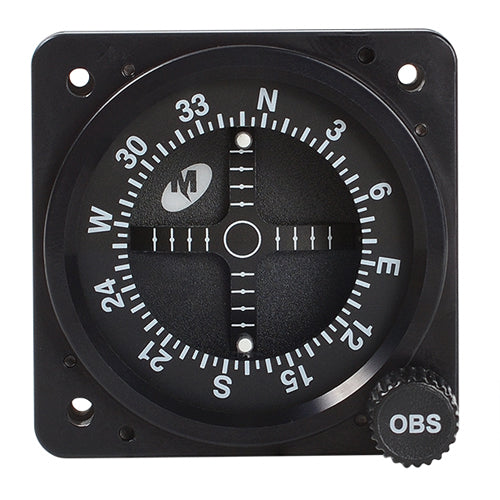 COURSE DEVIATION INDICATOR/2, with resolver. Built in annunciator reads: GS/LOC, NAV, GPS, VLOC.  11-32V. For use with Garmin GNS-430/530 models.