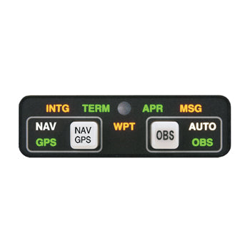 ANNUNCIATION CONTROL UNIT/Control head only. 28V, Horizontal. For use with Garmin GPS-400/500, GNC-420/520 and GNS-430/530 models.