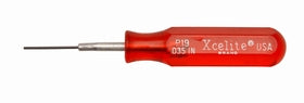 SOCKET WRENCH/For use with hex socket head screws, .035 X 3 1/2, red handle
