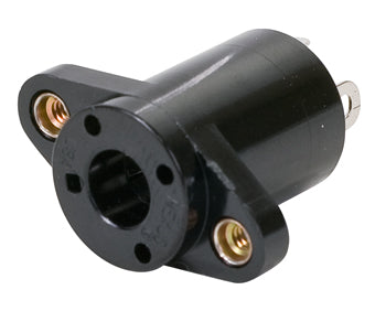 TELEPHONE JACK/COMMERCIAL FLANGED REAR MOUNT, 4 conductor. For use with TP-101, TP-102, TP-120 plugs.